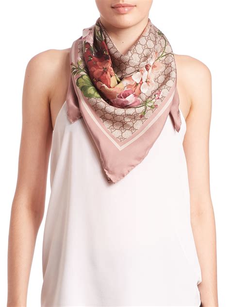 buy second hand gucci wool scarf|silk Gucci scarf women.